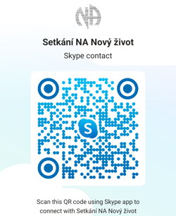 QR kód Skype skupiny Nový život