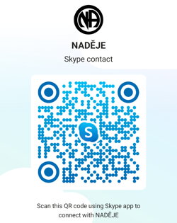 QR kód Skype skupiny Naděje 