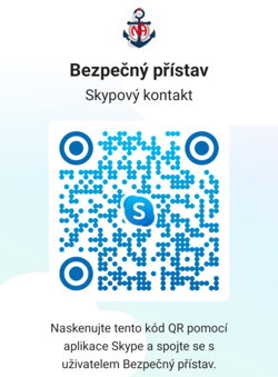 QR kód Skype skupiny Bezpečný přístav